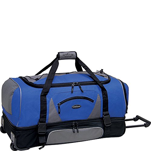 TRAVELERS CLUB ADVENTURE ROLLING TRAVEL DUFFEL BAG 36" 57036 - BLUE - Like New