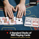 Comie Poker Chips 500PCS Poker Chip Set Aluminum Travel Case - Scratch & Dent