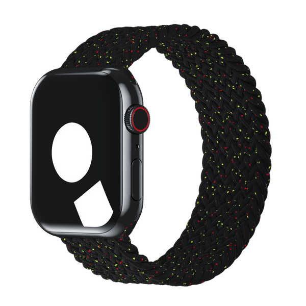 APPLE WATCH BAND BRAIDED SOLO LOOP 41MM SIZE 1 - BLACK UNITY - Brand New