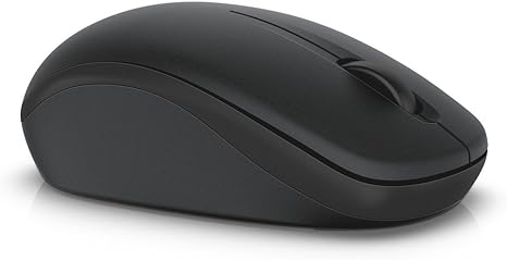 Dell Wireless Computer Mouse Long Life Battery Comfortable Design WM126 - Black Like New