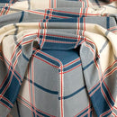 Kathy Ireland 100% TurkPad Cotton Flannel Sheet Set Signature Plaid King - Like New