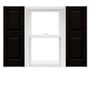 Mid America Raised Panel Vinyl Shutters 14.75" x 43" 002 Black (1 Pair) -NEW - Brand New
