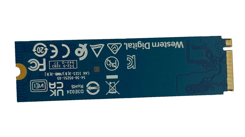 WESTERN DIGITAL 256GB SN530 NVME M.2 2280 SSD - BLUE - Like New