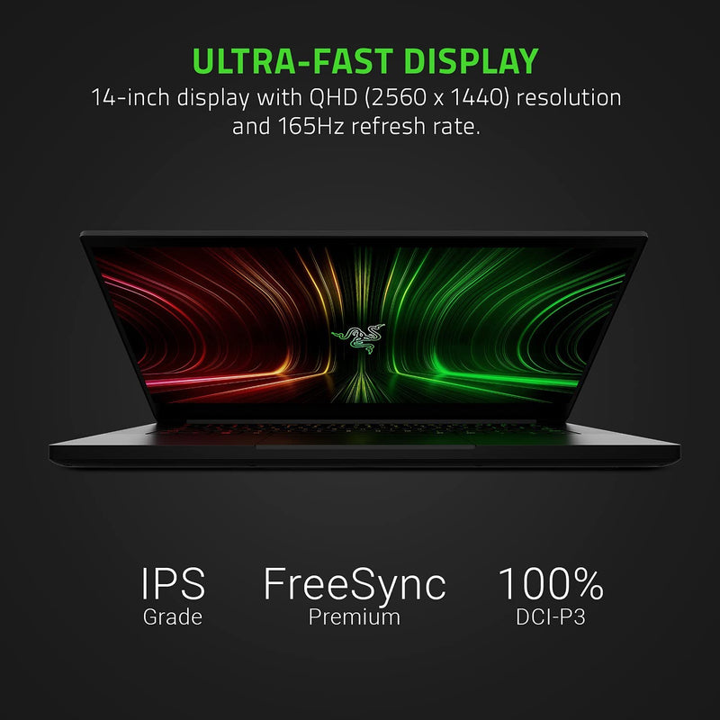 Razer Blade 14" QHD 165Hz AMD Ryzen 9 5900HX 16GB 1TB SSD RTX 3080 WIN 11 BLACK - Like New