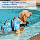 SUNFURA Ripstop Dog Life Jacket Dog Flotation Life Vests Beach Boating XL - Brand New