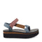 TEVA WOMEN'S FLATFORM UNIVERSAL SANDAL SIZE: WOMEN 10 LIGHT MULTI - Like New
