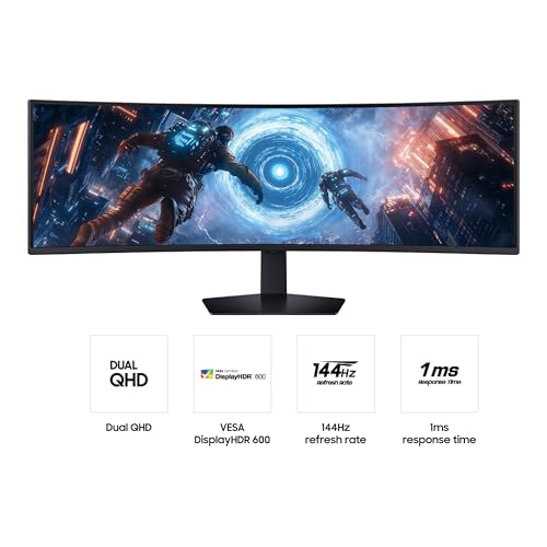 SAMSUNG 49-INCH ODYSSEY G9 DQHD 144HZ CURVED GAMING MONITOR - Scratch & Dent