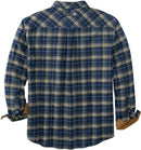 6279 LEGENDARY WHITETAILS MEN'S LEGENDARY STRETCH FLANNEL SHIRT L MIDNIGHT PLAID - Brand New