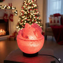 NATUREBOOST HIMALAYAN SALT LAMP, USB POWERED, NIGHT LIGHT LAMP (BOWLNEW) - PINK - Like New