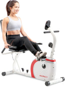 Marcy Recumbent Exercise Bike with Magnetic Resistance NS-908R - White - Like New