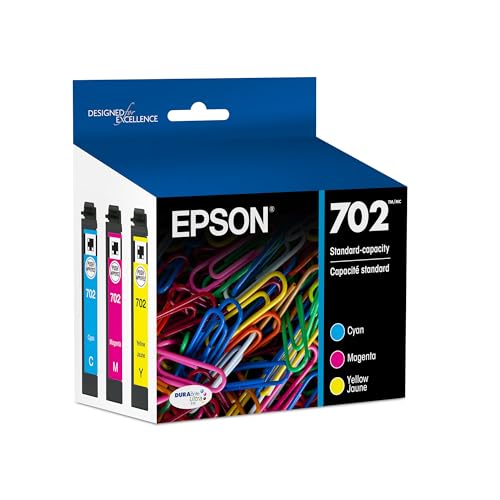 EPSON 702 DURABRITE ULTRA INK STANDARD CAPACITY COLOR COMBO PACK T702520 - COLOR - Brand New