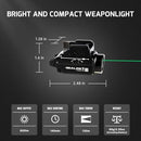 OLIGHT BALDR S Compact Rail Mount Green Beam White LED Combo BATTERY - BLACK - Like New