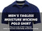 Galaxy by Harvic Men's Tagless Moisture Wicking Polo Shirt Navy 3XL Like New