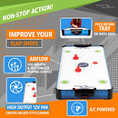 SPORT SQUAD 40 INCH TABLE TOP AIR HOCKEY TABLE FOR KIDS AND ADULTS - BLUE/BLACK - Like New