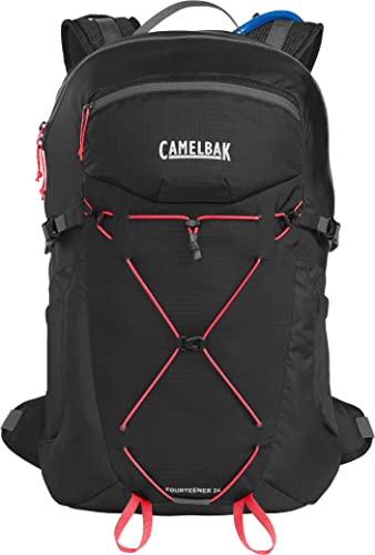 CAMELBAK WOMEN'S FOURTEENER 24 100OZ RESERVOIR HIKING - BLACK/FIERY CORAL - Brand New