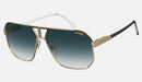 CARRERA 1062/S SERIES SUNGLASSES POLARIZED LENSES, 62-14-145 - MATTE BLACK/GOLD - Like New
