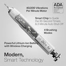 AquaSonic VIBE series Ultra Whitening Electric Toothbrush AS-TBSH-WH - WHITE - Like New