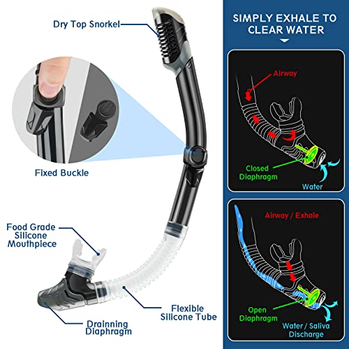 Zeeporte Mask Fin Snorkel Set Travel Size Snorkeling Gear Trials Multiple Kits - Like New