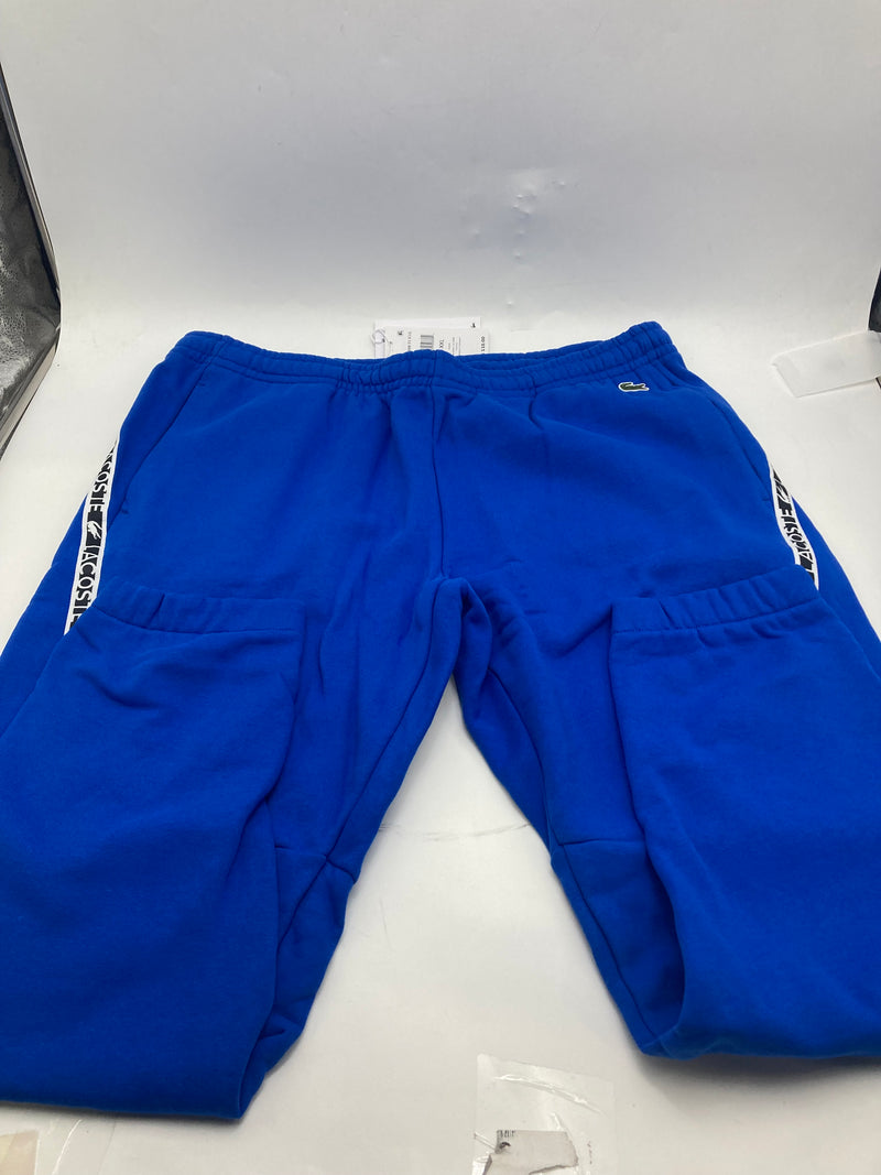 LACOSTE MEN'S PRINTED BANDS SWEATPANTSMEN LACOSTE - SIZE: MEN 7-2XL - BLUE - Brand New