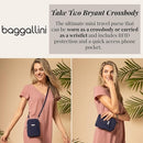 BAGGALLINI NEW CLASSIC TAKE TWO RFID CROSSBODY - FRENCH NAVY - Brand New