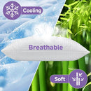 PLUSHHAVENCLOUD ADJUSTABLE PILLOWS QUEEN SIZE - COOLING SHREDDED FOAM - WHITE - Like New