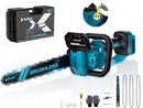 TAIRDA 12-INCH CHAINSAW COMPATIBLE FOR MAKITA 18V BATTERY 1000W CHAINSAW - BLUE - Like New