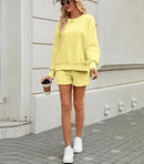 FKEEP WOMEN 2 PIECE OUTFITS SWEATSUIT SWEATSHIRT FALL CLOTHES WOMEN M - YELLOW - Brand New