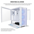 LIAN LI LANCOOL III E-ATX PC CASE RGB GAMING COMPUTER CASE HINGED GLASS WHITE - Like New