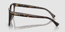 RALPH LAUREN WOMEN FULL-RIM SQUARE EYEGLASSES SHINY DARK HAVANA FRAME 55-18-145 - Like New