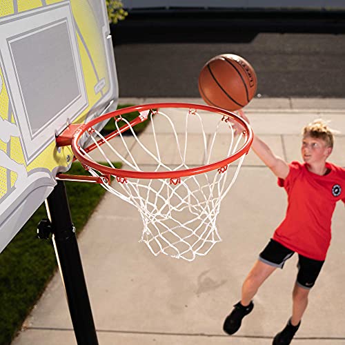 LIFETIME 90992 FULL-SIZE HEIGHT ADJUSTABLE PORTABLE BASKETBALL HOOP - GRAY - Like New