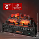 TURBRO ETERNAL FLAME 30 IN WIFI INFRARED ELECTRIC FIREPLACE LOG HEATER - BLACK - Like New
