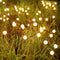 BRIGHTOWN - SOLAR GARDEN LIGHTS - 8 PACK 12 LED SOLAR FIREFLY WARM WHITE - Like New