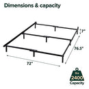 ZINUS COMPACK METAL BED FRAME 7 INCH SUPPORT BED FRAME FOR BOX - BLACK SK - Like New
