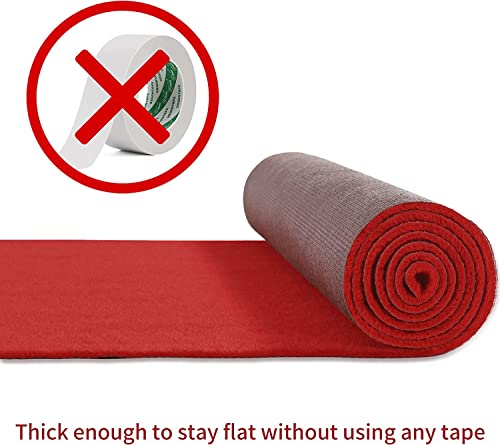 HOMBYS 450 GSM Extra Thick Red Carpet Runner for Partys & Events 3x15 ft - Brand New