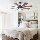 PARROT UNCLE 60" FARMHOUSE INTEGRATED LED WINDMILL CEILING FAN OIL-RUBBED BRONZE - Like New