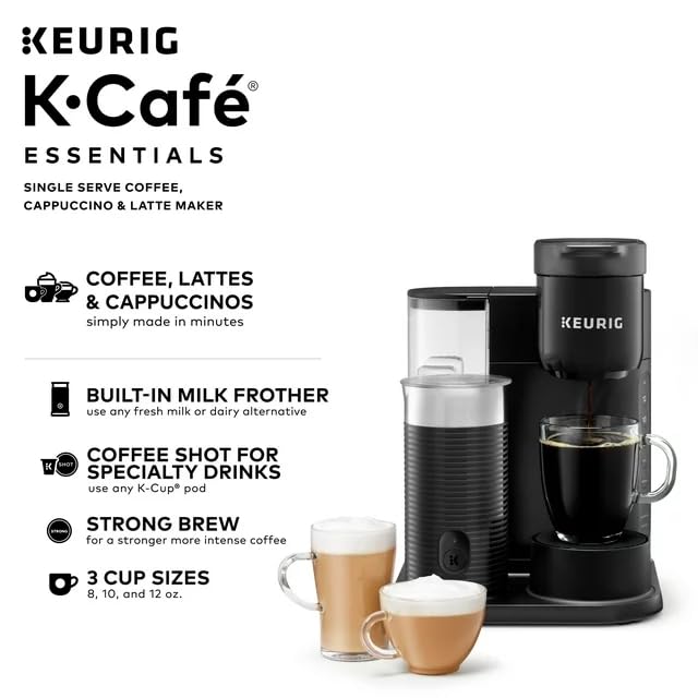 KeurigK K-Café Essentials Single Serve K-Cup Pod Coffee Maker - Like New