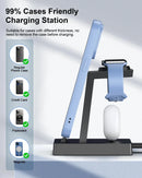 SHENZHEN BLUE CRAFTSMAN TECHNOLOGY 30W FAST 3 IN 1 CHARGING STATION - BLACK - Like New