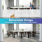 KISKIZ 130 INCH RETRACTABLE BABY GATES EXTRA WIDE BABY GATE - WHITE - Like New