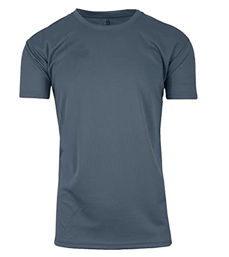 GALAXY BY HARVIC 2XL MEN'S PERFORMANCE MOISTURE WICKING ACTIVE SHORT SLEEVE - Brand New