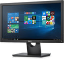 Dell E2016HV VESA Mountable 20" HD+ Screen LED-Lit Monitor-Black Like New