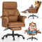 ELABEST C39 CROSS LEGGED OFFICE CHAIR ERGONOMIC RECLINER BIG AND TALL - BROWN - Like New