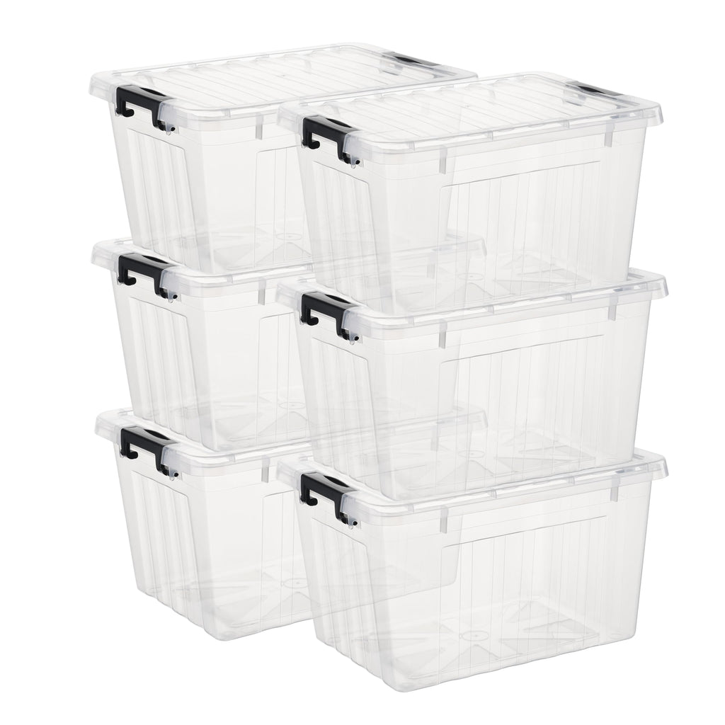 CETOMO LIDDED STORAGE BIN STACKABLE STORAGE BOX ORGANIZING - Scratch ...