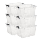 CETOMO LIDDED STORAGE BIN STACKABLE STORAGE BOX ORGANIZING - Scratch & Dent
