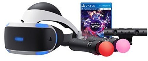 Sony PlayStation VR PSVR PS4 Headset + Camera + Controllers Bundle - White Like New