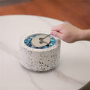 TURBRO CEMENT TABLETOP FIRE PIT - TERRAZZO - Like New