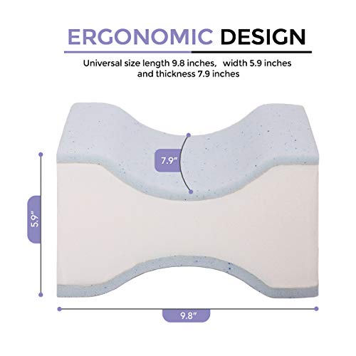 WAVVE MEMORY FOAM LEG PILLOW WA-LK-01 - WHITE - Like New