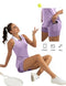 FKEEP WOMEN'S GOLF TENNIS DRESS SPORT ACTIVEWEAR ZIP SHORTS POCKET LIGHT PURPLE - Brand New