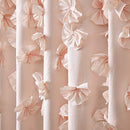 Lush Decor Riley Shower Curtain, 72"W x 72"L, Blush - Like New