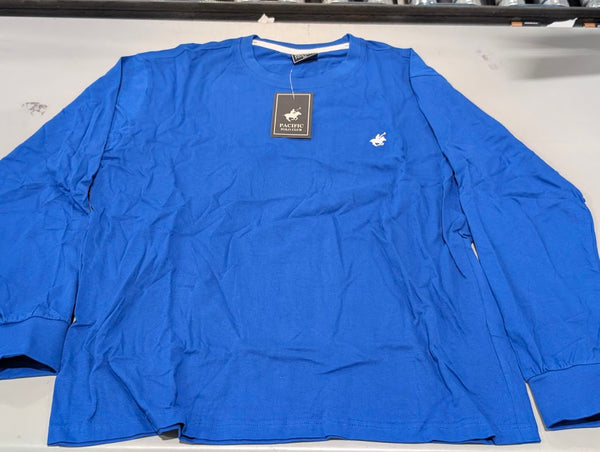 PACIFIC POLO CLUB LONGSLEEVE, SIZE XL - BLUE - Brand New
