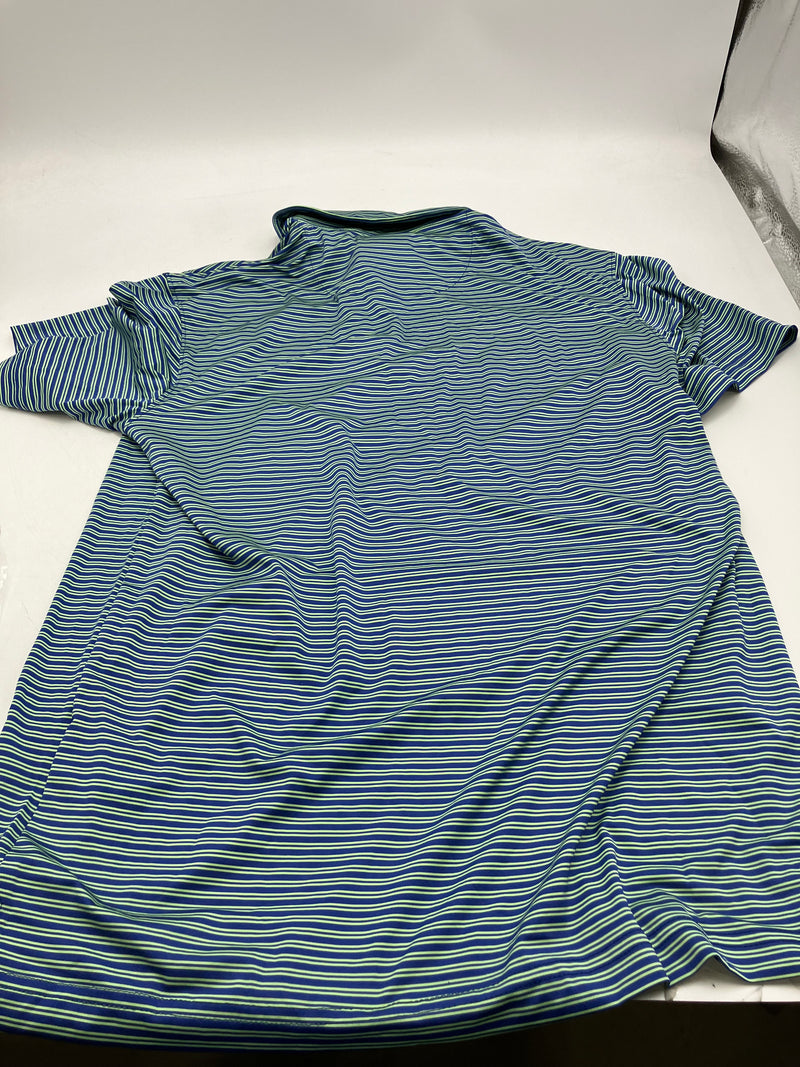 CALLAWAY MEN'S SURPRISE POLO - SIZE: MEN S - GREEN AND BLUE STRIPES - Brand New